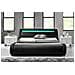 Seattle Struttura Letto In Similpelle Nera Con Led 140x190 Cm - Foto miniatura 2