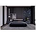 Seattle Struttura Letto In Similpelle Nera Con Led 140x190 Cm - Foto miniatura 6