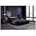 Seattle Struttura Letto In Similpelle Nera Con Led 140x190 Cm - Foto miniatura 7