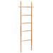 Scala Porta Asciugamani 170 Cm In Legno Massello Di Noce - Foto miniatura 2