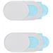 2x Webcam Cover Slider Tappo Privacy Protection Copri Fotocamera Tablet Laptop Pc Mac Smartphone Bianco - Foto miniatura 1