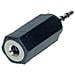 Basic-s Audioadapter 2,5 Mm Klinkenstecker - 3,5 Mm Klinkenkupplung, Stereo, Im Polybeutel Mit Euro- (bs5702 - Foto miniatura 1