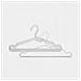 Aluminium Clothes Hangers Set - 4pcs. - Silver - Foto miniatura 1