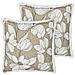 Set Di 2 Cuscini Cyanotis Cotone 45 X 45 Cm Verde Trama Floreale - Foto miniatura 7