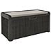 Baule In Resina Cassapanca Multiuso Con Cuscino Da Esterno 147x72x65 Santorini Plus - Foto miniatura 1