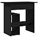 Scrivania Rovere Nero 80x45x74 cm in Legno Multistrato - Foto miniatura 3