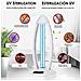 Dam  Mini Sterilizzatore Portatile Per Disinfezione Con Luce Led Ultravioletta 21x12x45 Cm. Colore Bianco - Foto miniatura 4