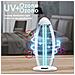 Dam  Mini Sterilizzatore Portatile Per Disinfezione Con Luce Led Ultravioletta 21x12x45 Cm. Colore Bianco - Foto miniatura 5