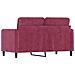 Lusso Casadino -  Divano A 2 Posti Rosso Vino 120 Cm In Velluto - Foto miniatura 4
