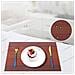 Set Di 6 Tovagliette Resistenti Al Calore 30x45 Cm, Tovagliette In Pvc Intrecciato, Antiscivolo, Lavabili E Facili Da Pulire Red - Foto miniatura 1