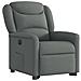 Poltrona Alzapersona Reclinabile Elettrica Grigio Scuro Tessuto - Foto miniatura 4