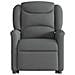 Poltrona Alzapersona Reclinabile Elettrica Grigio Scuro Tessuto - Foto miniatura 5