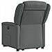 Poltrona Alzapersona Reclinabile Elettrica Grigio Scuro Tessuto - Foto miniatura 7