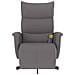 Poltrona Reclinabile Massaggiante Poggiapiedi Grigia Similpelle - Foto miniatura 3
