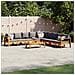 Set Divano da Giardino 6 pz con Cuscini in Massello di Acacia - Foto miniatura 2