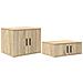 Mobile da deposito Rovere Sonoma 127x41x40 cm Legno ingegnerizzato - Foto miniatura 1