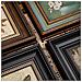Cornice Portafoto Vintage Argento Nero In Resina - Espositore Retro Per Tavolo E Parete  12 Pollici - Foto miniatura 3