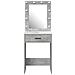 Tavolo da Trucco con Luci LED in Grigio Cemento, 50x41x135 cm - Foto miniatura 5