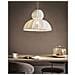Lampadario Goelette Finta Seta Bianco - Foto miniatura 1