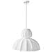 Lampadario Goelette Finta Seta Bianco - Foto miniatura 3