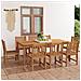 Set da pranzo da giardino 9 pz 200x100 cm in legno massello di teak - Foto miniatura 2