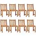 Set da pranzo da giardino 9 pz 200x100 cm in legno massello di teak - Foto miniatura 3
