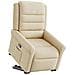 Poltrona Alzapersona Reclinabile Crema in Tessuto - Foto miniatura 2