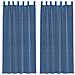 Tende in Voile con Passanti 2 pz Blu Reale 140x225 cm - Foto miniatura 1