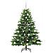 Albero di Natale artificiale con 150 LED Verde 150 cm PE e PVC - Foto miniatura 4