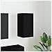 Mobile TV da parete Nero 30 x 31 x 60 cm Legno multistrato - Foto miniatura 2