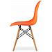 Set da tavolo Valora KOVA 80, tavolo rotondo bianco moderno + 4 sedie arancioni - Foto miniatura 5
