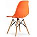 Set da tavolo Valora KOVA 80, tavolo rotondo bianco moderno + 4 sedie arancioni - Foto miniatura 7