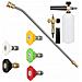 Set Di Ugelli Per Idropulitrice Con Lancia E Schiumogeno - 5 Ugelli (0°, 15°, 25°, 40°, 60°) | Max 250 Bar, 60°c | Compatibile Con, Lavor - Foto miniatura 1