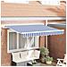 Telo di ricambio per tenda da sole Blu e Bianco 280 x 195 cm - Foto miniatura 2