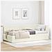 Struttura Letto Angolare con Materasso 2 pcs Crema Velluto - Foto miniatura 2