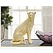 Scultura Leopardo Gold In Resina Dorata - Foto miniatura 6