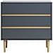 Cassettiera Bisley A 3 Cassetti In Legno Grigio Scuro 80×40×80 Cm - Foto miniatura 1