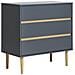 Cassettiera Bisley A 3 Cassetti In Legno Grigio Scuro 80×40×80 Cm - Foto miniatura 2
