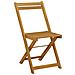 Sedie da giardino pieghevoli 6 pcs Naturale 40 x 53 x 80 cm - Foto miniatura 4