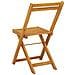 Sedie da giardino pieghevoli 6 pcs Naturale 40 x 53 x 80 cm - Foto miniatura 7