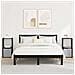 Comodino 2 pcs Rovere Nero 35 x 32 x 68,5 cm Legno multistrato - Foto miniatura 2