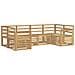 Set di divani da esterno 6 pcs Bianco 245 x 128,5 x 73 cm - Foto miniatura 1