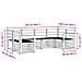 Set di divani da esterno 6 pcs Bianco 245 x 128,5 x 73 cm - Foto miniatura 6