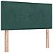 Letto ottomano con materasso Verde Scuro 90 x 190 cm Velluto - Foto miniatura 4