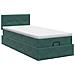 Letto ottomano con materasso Verde Scuro 90 x 190 cm Velluto - Foto miniatura 8
