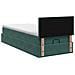 Letto ottomano con materasso Verde Scuro 90 x 190 cm Velluto - Foto miniatura 9