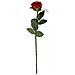 10 Fiori Artificiali Rose Rosse Finti Decorazione Festa Matrimonio Piccola - Foto miniatura 1