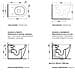 Flaminia Link Plus Lk117rg Vaso Filoparete Goclean Substitution Bianco - Foto miniatura 2