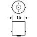 Cp. lampade 1 Filam. 21w Ba15s Blue-xe - Foto miniatura 5