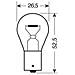 Cp. lampade 1 Filam. 21w Ba15s Blue-xe - Foto miniatura 6